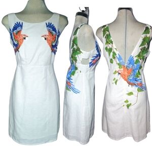 *NWOT COROMANDEL Collection Luxury embroidered White Dress Size S